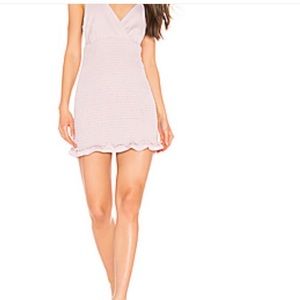 Revolve pink smocked dress size XXS fits Xs new